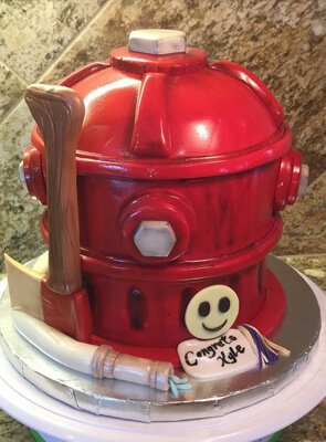 fire hydrant custom cake | Hollister, CA | Creative Cakes By Helen